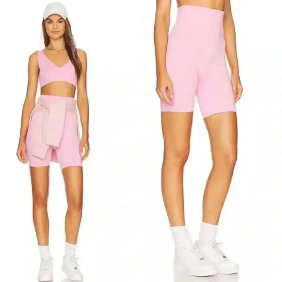 WeWoreWhat Seamless Biker Solid Pink Lilac - Picture 4 of 6